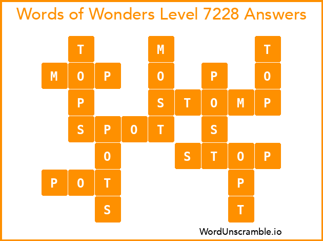 Words of Wonders Level 7228 Answers