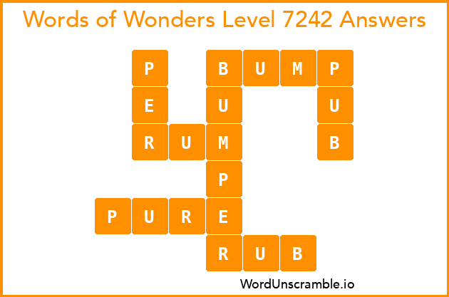 Words of Wonders Level 7242 Answers