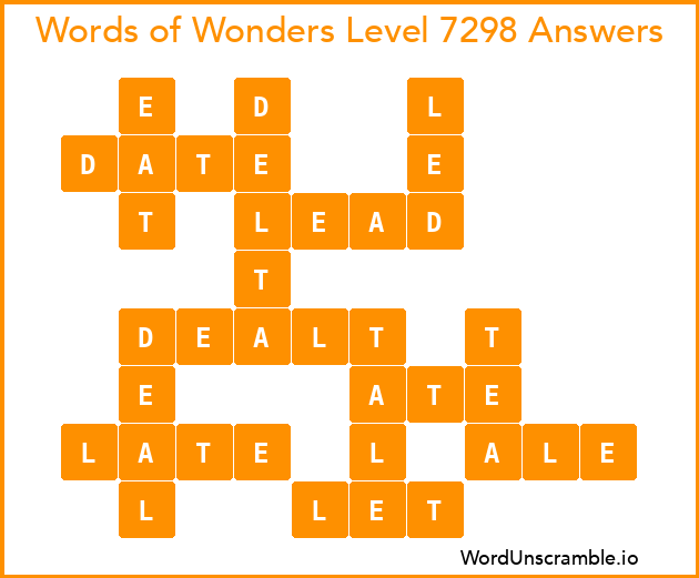 Words of Wonders Level 7298 Answers