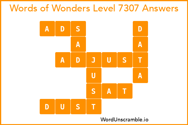 Words of Wonders Level 7307 Answers