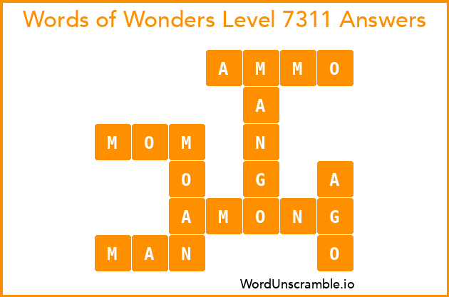 Words of Wonders Level 7311 Answers