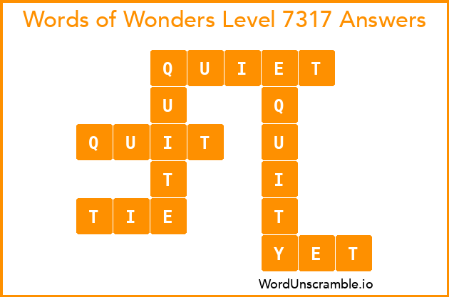Words of Wonders Level 7317 Answers