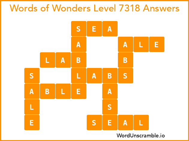 Words of Wonders Level 7318 Answers
