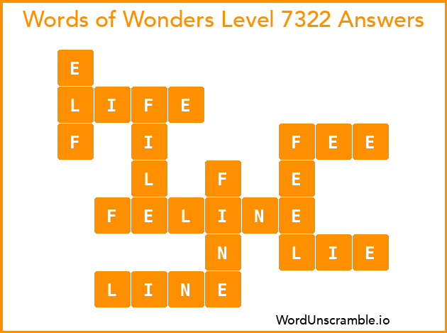 Words of Wonders Level 7322 Answers