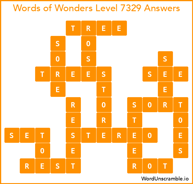 Words of Wonders Level 7329 Answers
