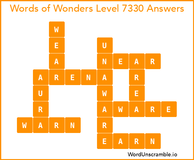 Words of Wonders Level 7330 Answers