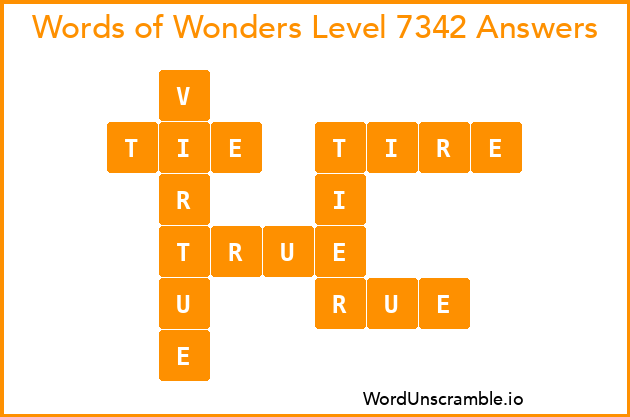 Words of Wonders Level 7342 Answers