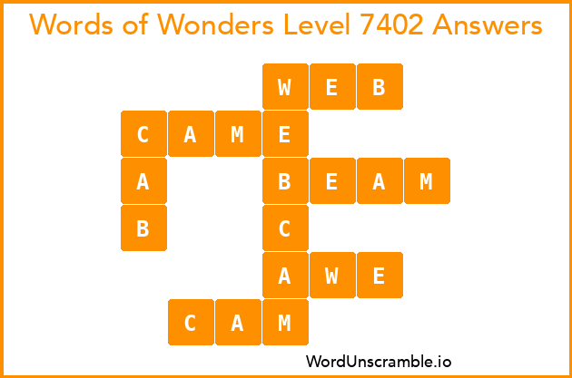 Words of Wonders Level 7402 Answers