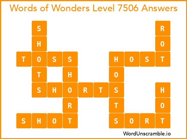 Words of Wonders Level 7506 Answers
