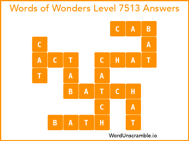 Words of Wonders Level 7513 Answers