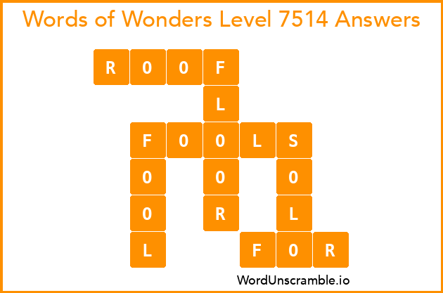 Words of Wonders Level 7514 Answers
