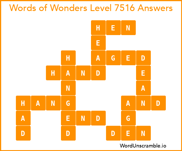 Words of Wonders Level 7516 Answers