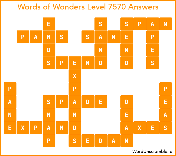 Words of Wonders Level 7570 Answers