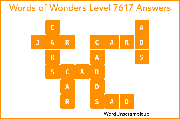 Words of Wonders Level 7617 Answers