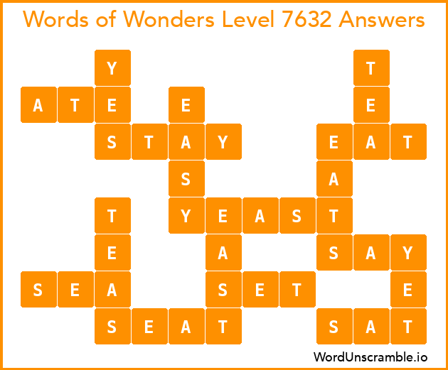 Words of Wonders Level 7632 Answers