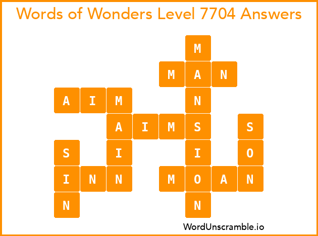 Words of Wonders Level 7704 Answers