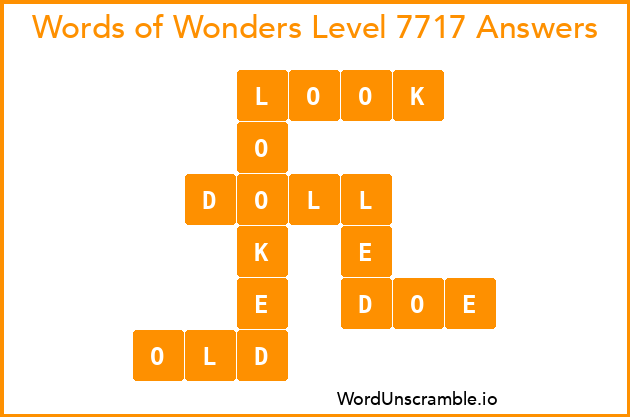 Words of Wonders Level 7717 Answers