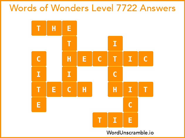 Words of Wonders Level 7722 Answers