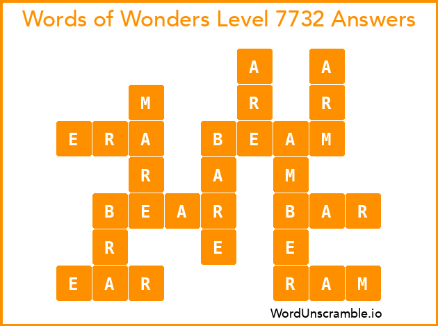 Words of Wonders Level 7732 Answers