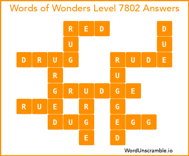 Words of Wonders Level 7802 Answers
