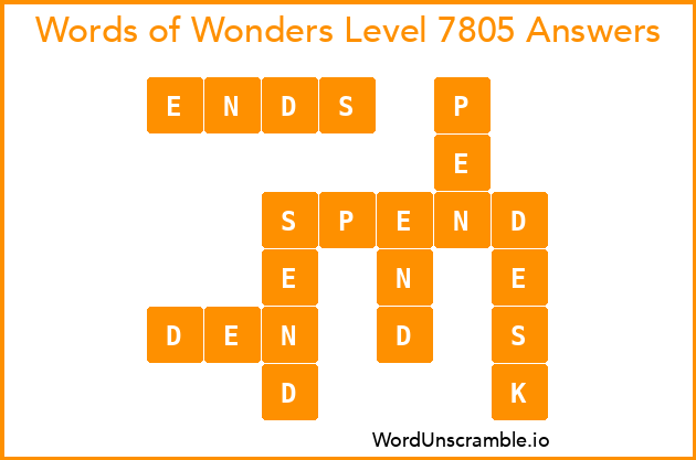 Words of Wonders Level 7805 Answers
