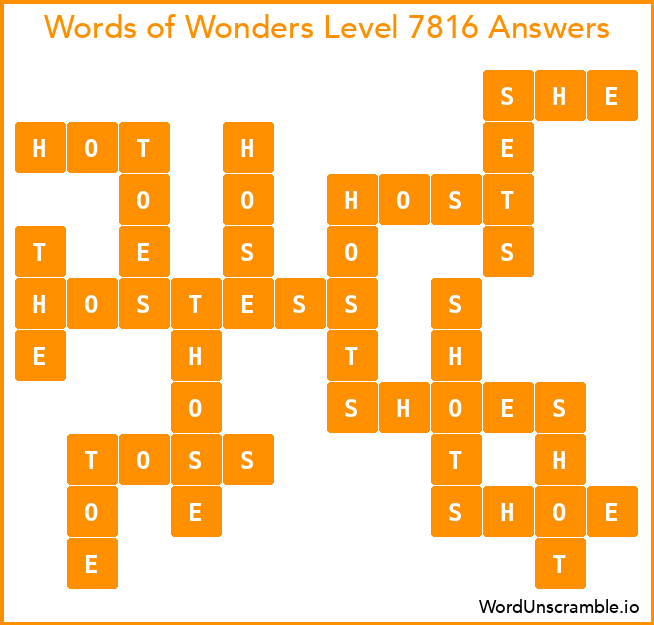Words of Wonders Level 7816 Answers