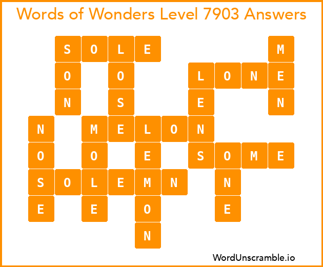 Words of Wonders Level 7903 Answers