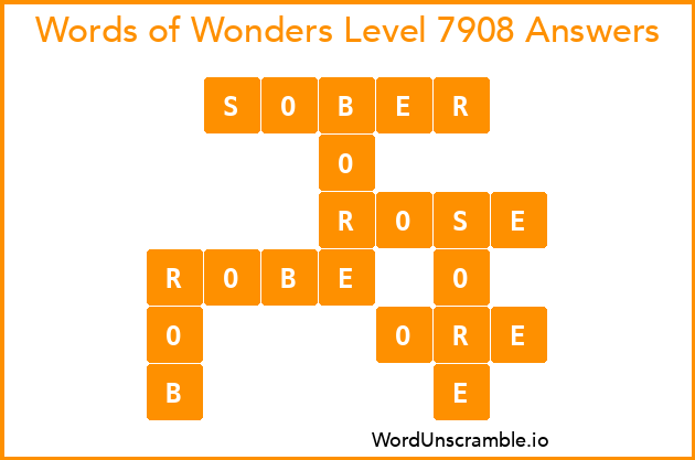 Words of Wonders Level 7908 Answers