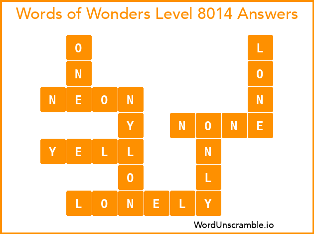 Words of Wonders Level 8014 Answers