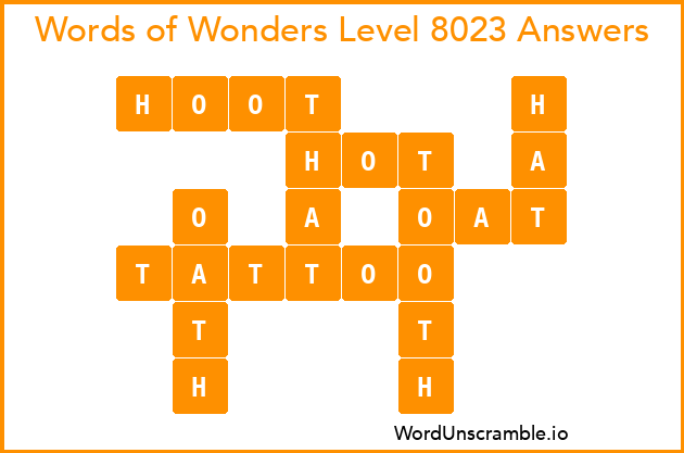 Words of Wonders Level 8023 Answers