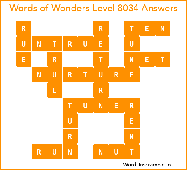 Words of Wonders Level 8034 Answers