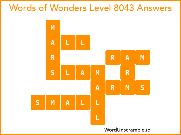 Words of Wonders Level 8043 Answers