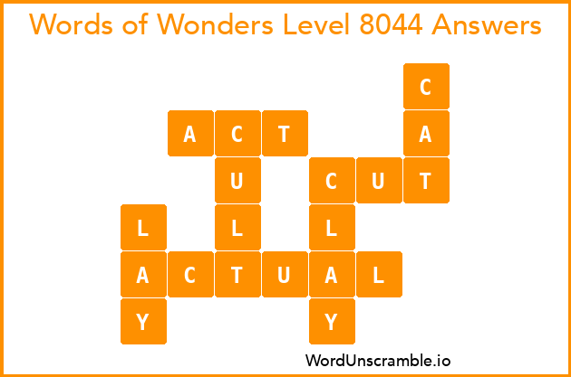 Words of Wonders Level 8044 Answers