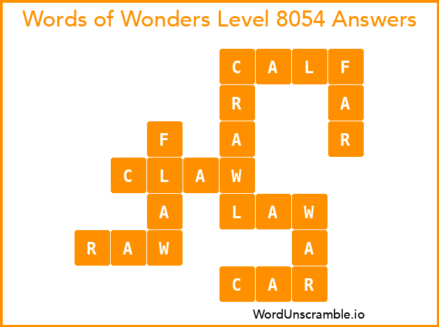 Words of Wonders Level 8054 Answers