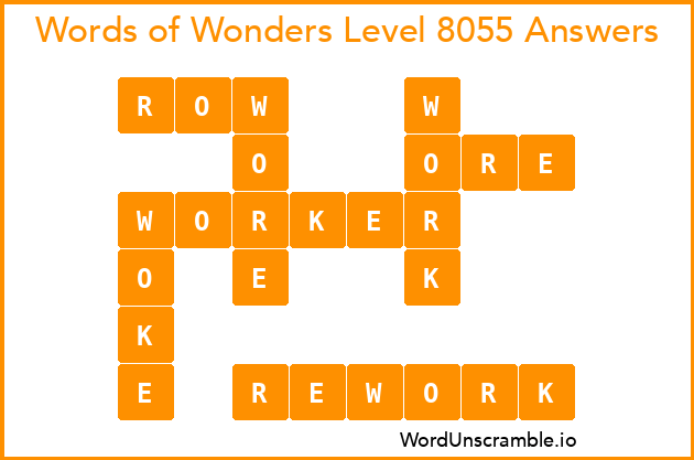 Words of Wonders Level 8055 Answers