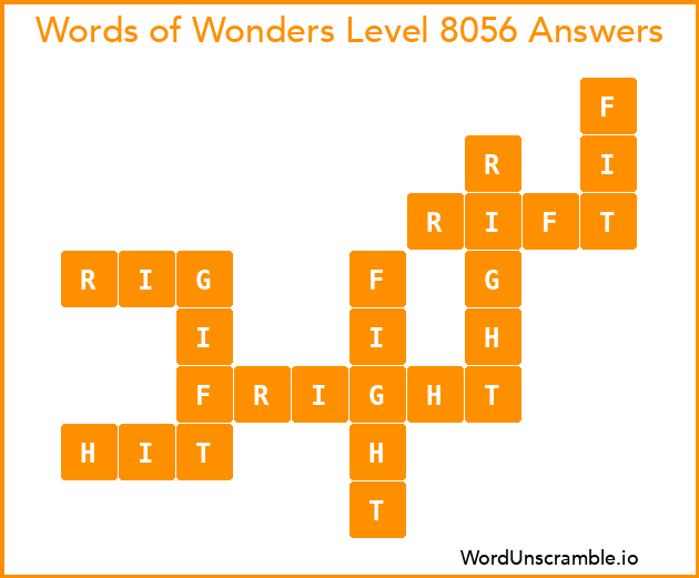 Words of Wonders Level 8056 Answers