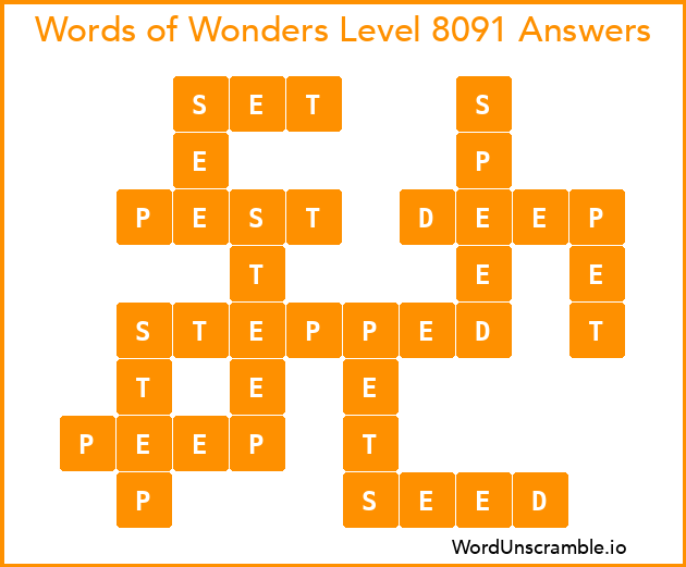 Words of Wonders Level 8091 Answers