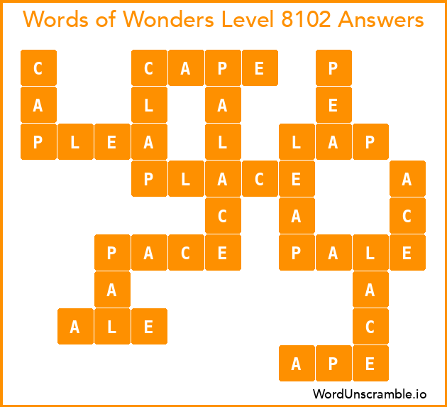 Words of Wonders Level 8102 Answers