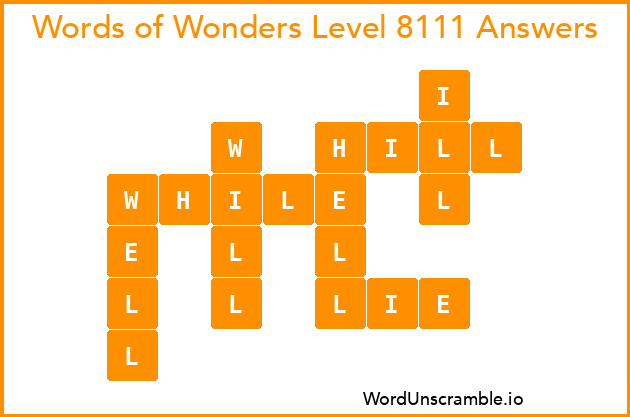 Words of Wonders Level 8111 Answers