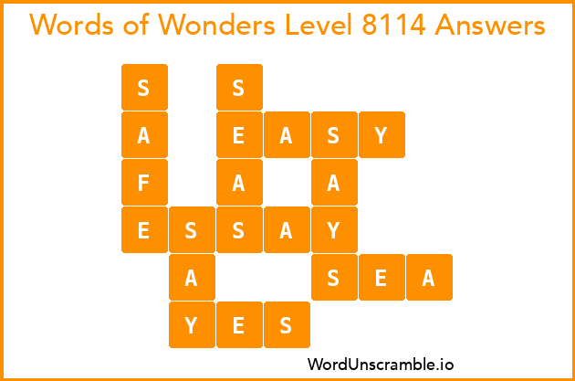 Words of Wonders Level 8114 Answers