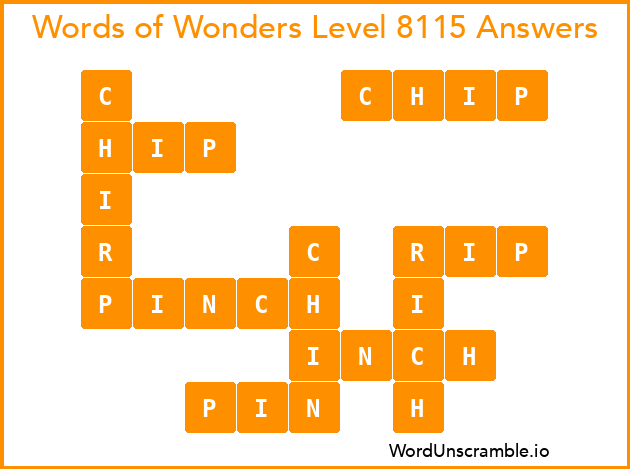 Words of Wonders Level 8115 Answers