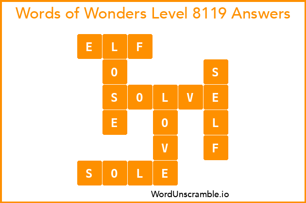 Words of Wonders Level 8119 Answers