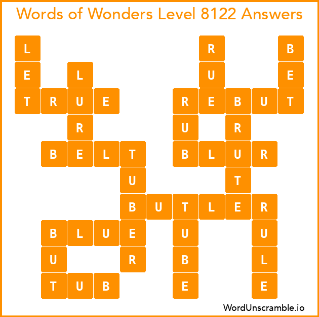 Words of Wonders Level 8122 Answers