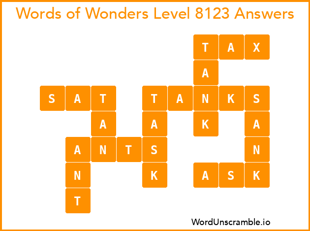 Words of Wonders Level 8123 Answers