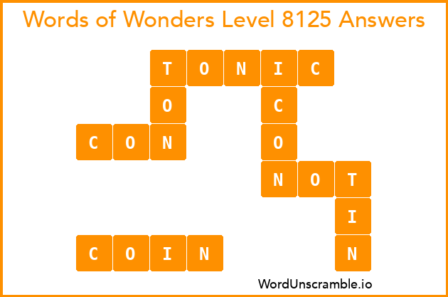 Words of Wonders Level 8125 Answers