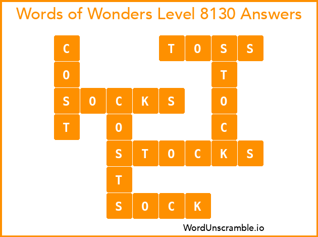 Words of Wonders Level 8130 Answers
