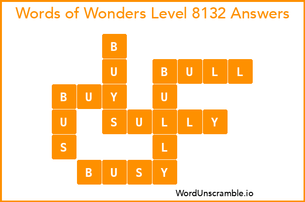 Words of Wonders Level 8132 Answers