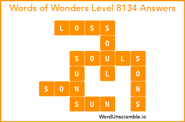 Words of Wonders Level 8134 Answers