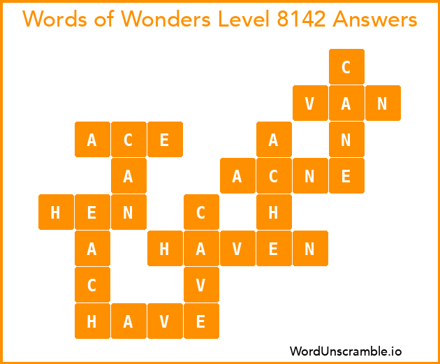 Words of Wonders Level 8142 Answers