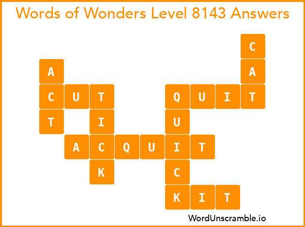 Words of Wonders Level 8143 Answers